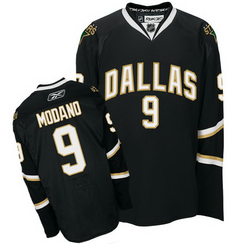 Black NHL Dallas Stars 9 Mike Modano Hockey Jersey